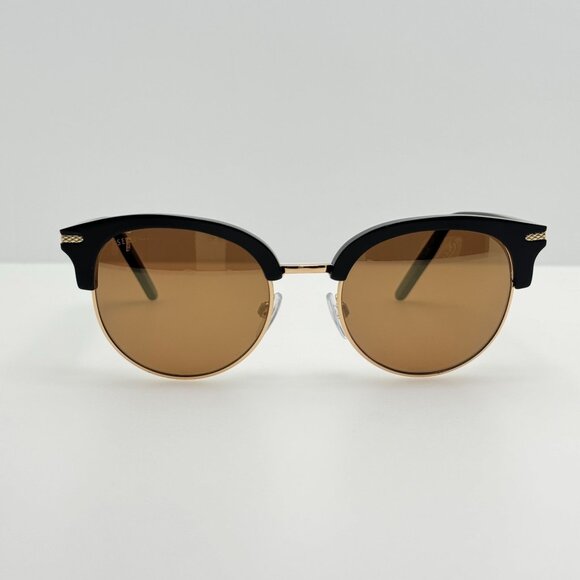 Serengeti Sunglasses 8939-S Aurora 50-20-135 Polarized Shiny Black Gold Italy main image 5